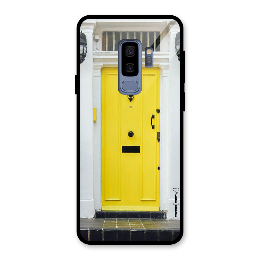 Yellow Door Glass Back Case for Galaxy S9 Plus