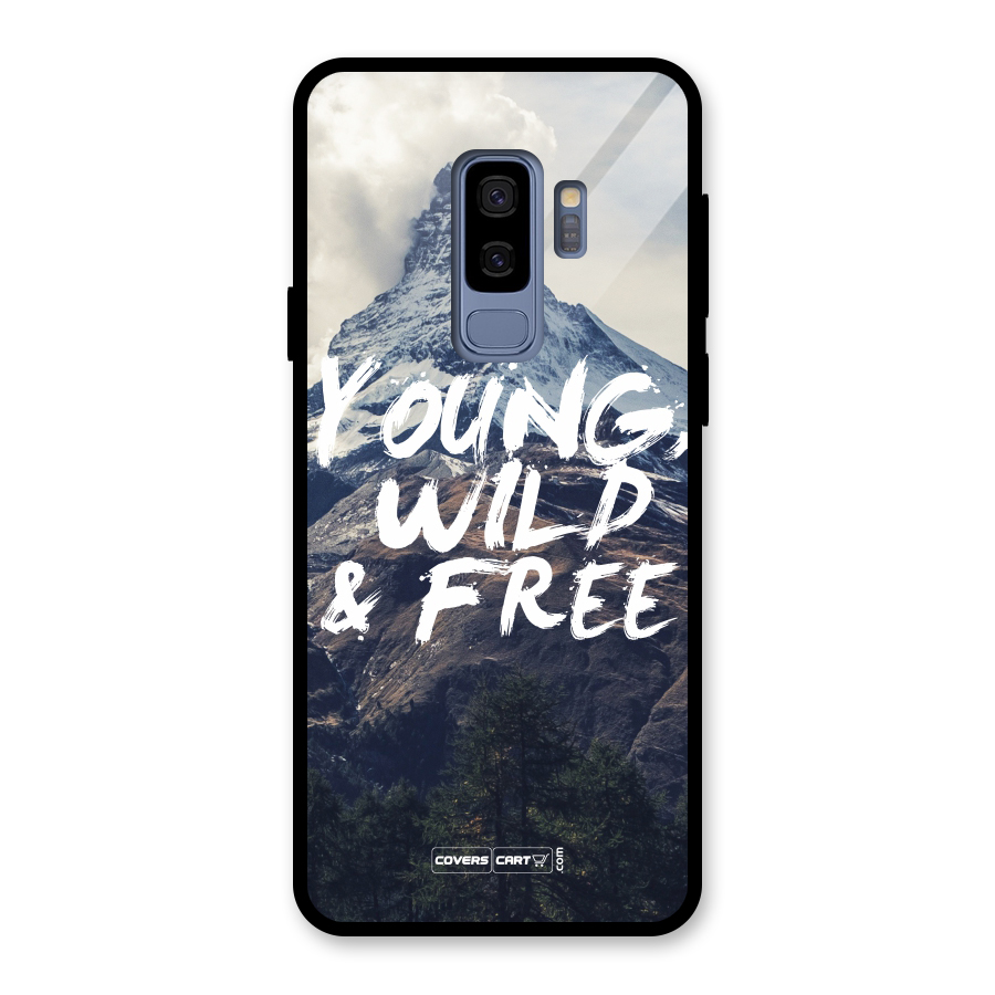 Young Wild and Free Glass Back Case for Galaxy S9 Plus