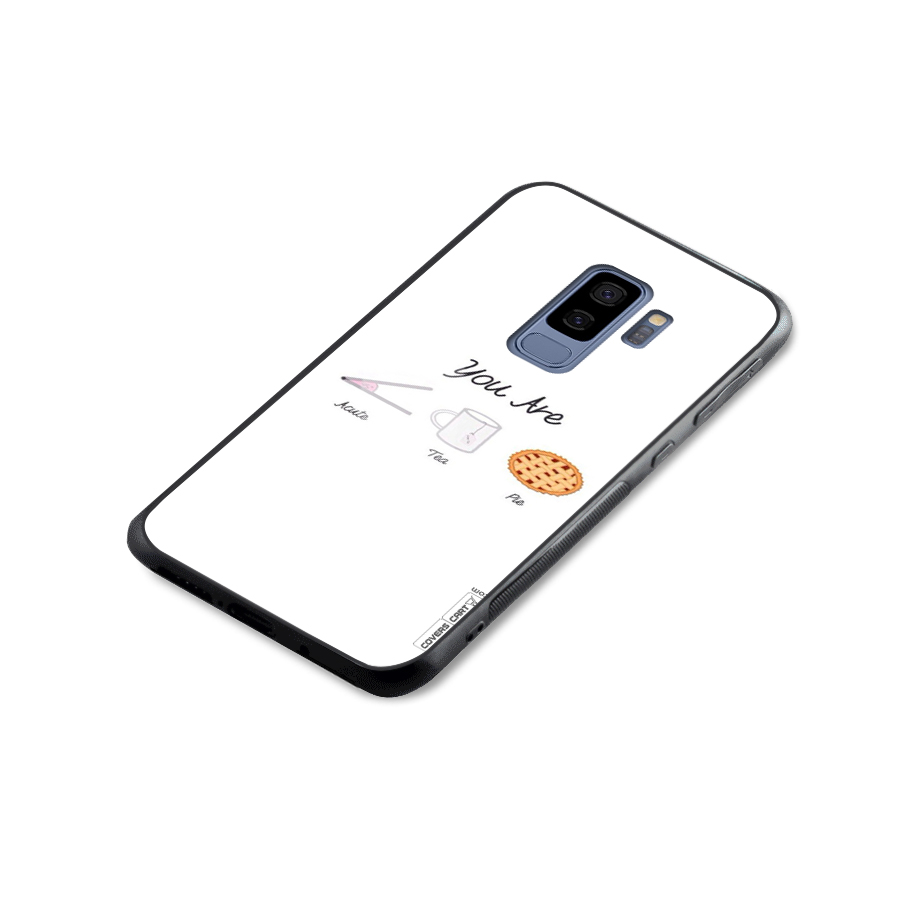 Acute Tea Pie Glass Back Case for Galaxy S9 Plus