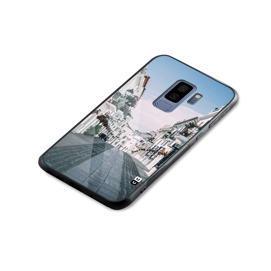 Aesthetic Street Glass Back Case for Galaxy S9 Plus