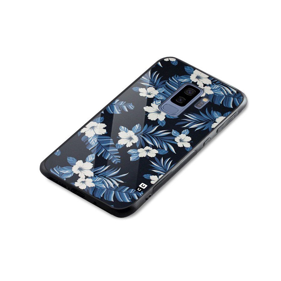 Aesthicity Floral Glass Back Case for Galaxy S9 Plus