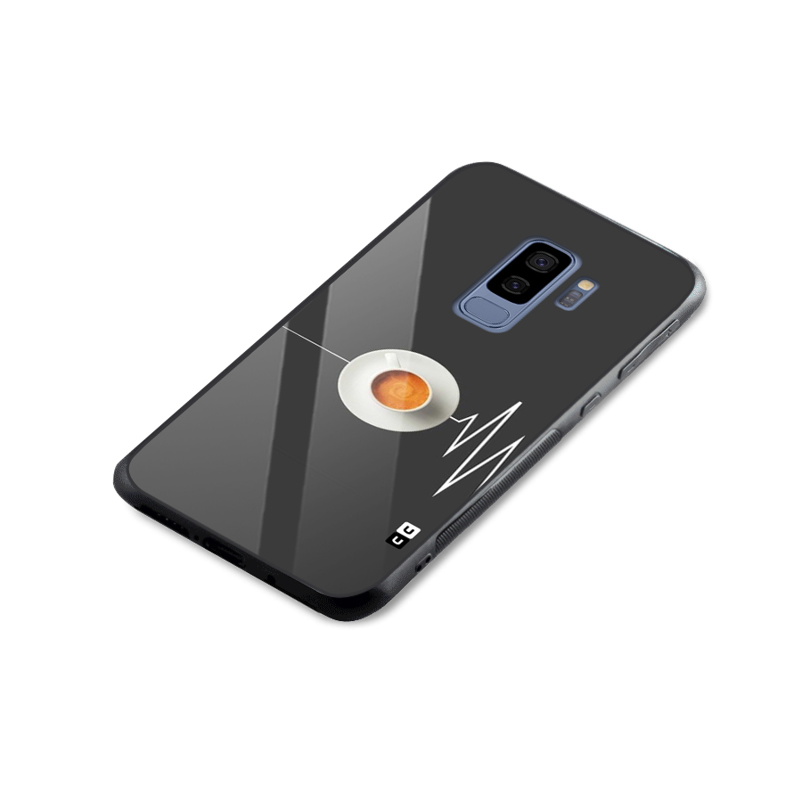 After Coffee Glass Back Case for Galaxy S9 Plus