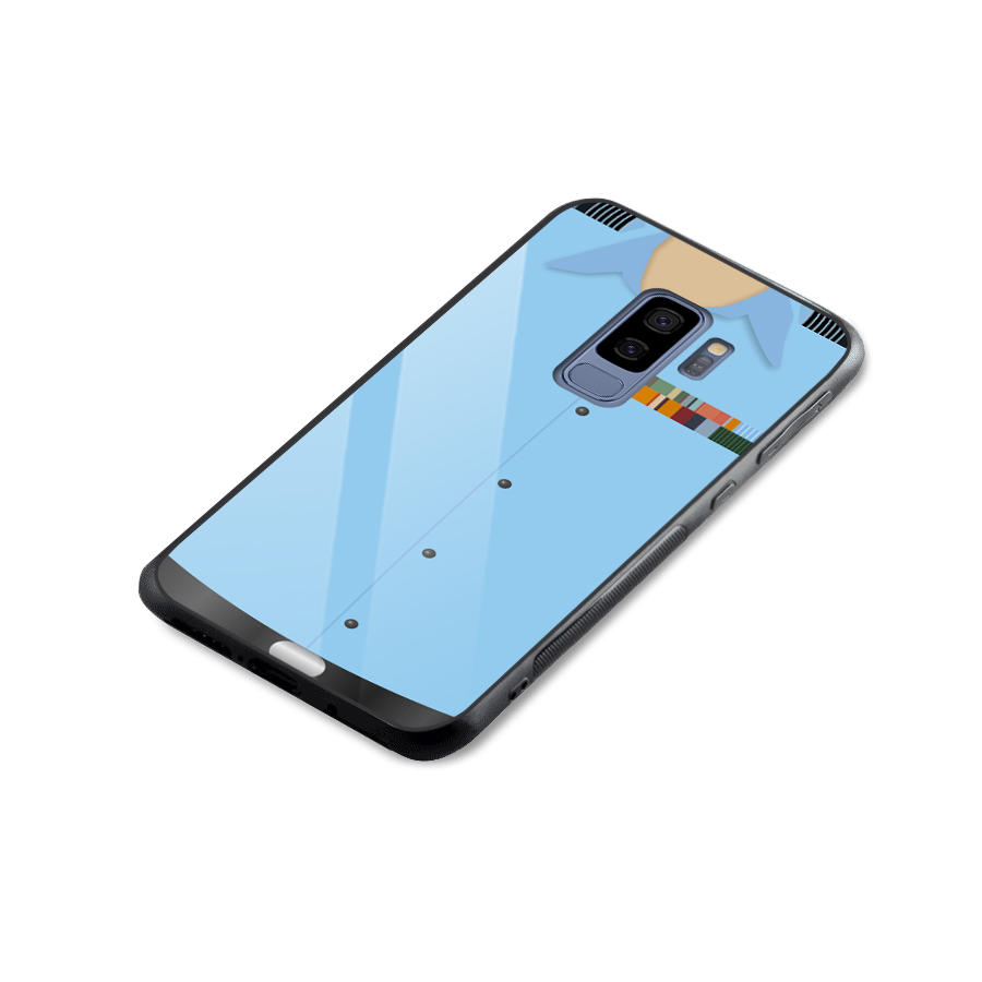 Air Force Uniform Glass Back Case for Galaxy S9 Plus