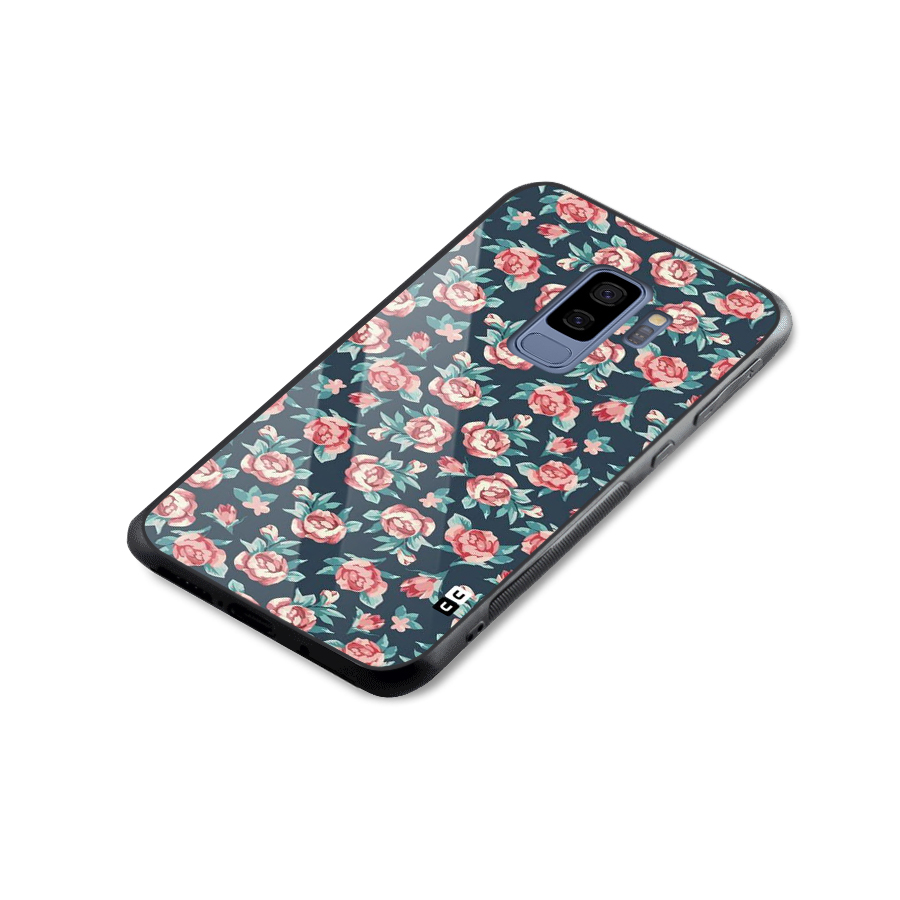 All Art Bloom Glass Back Case for Galaxy S9 Plus
