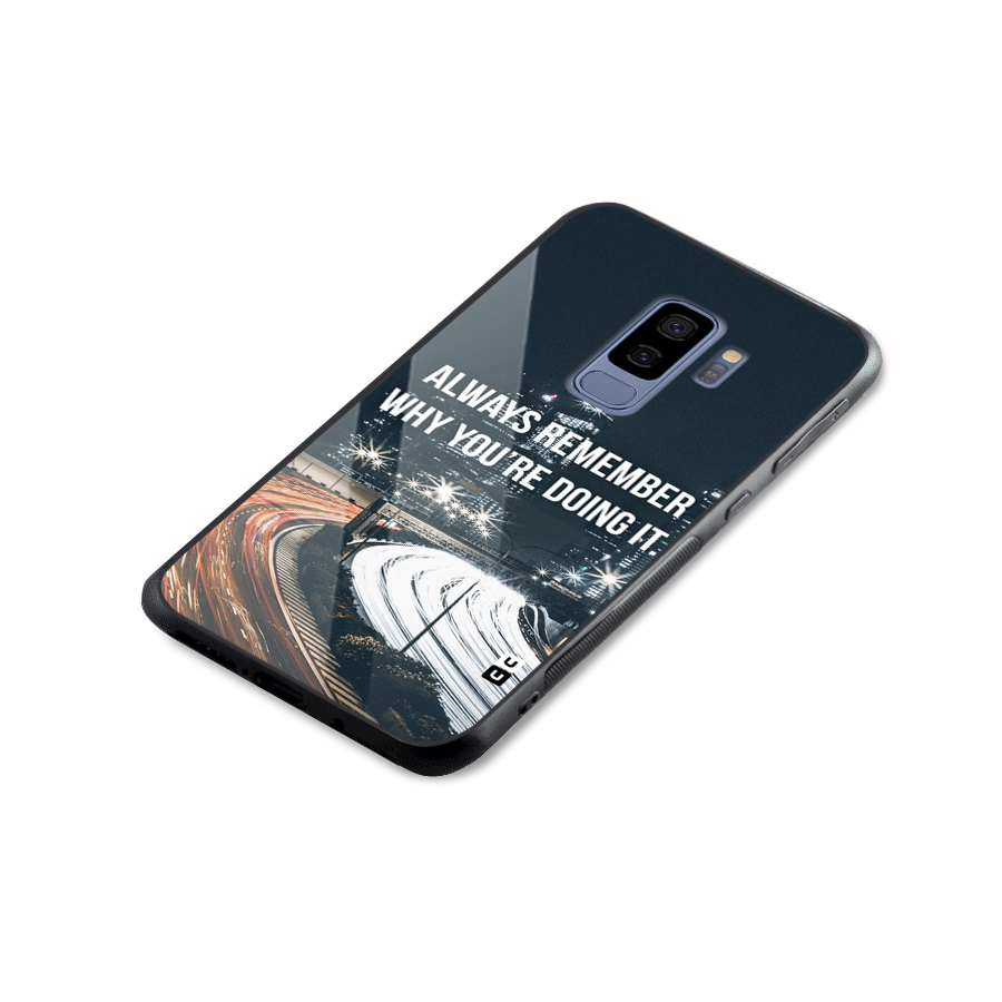 Always Remember Glass Back Case for Galaxy S9 Plus