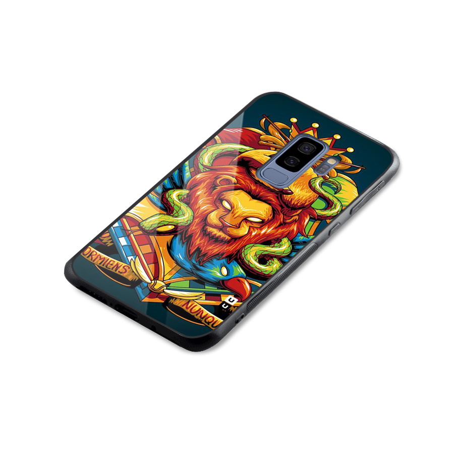 Animal Art Glass Back Case for Galaxy S9 Plus