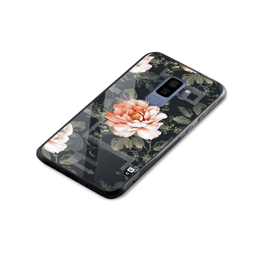 Art And Floral Glass Back Case for Galaxy S9 Plus