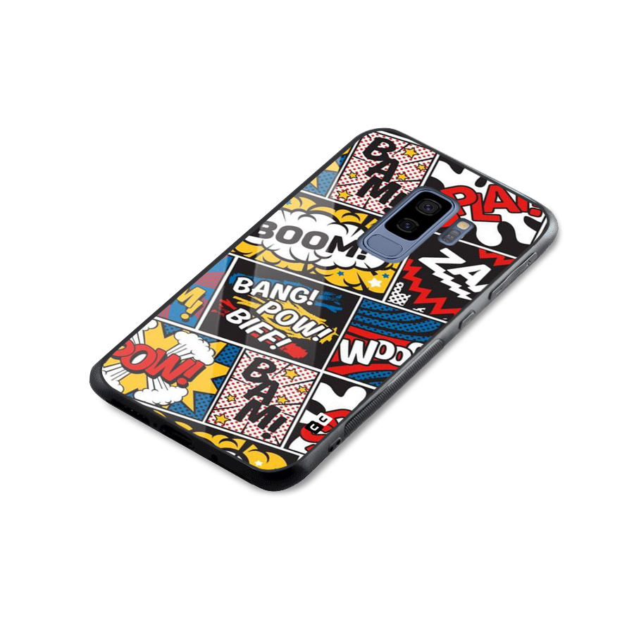 Bam Pattern Glass Back Case for Galaxy S9 Plus