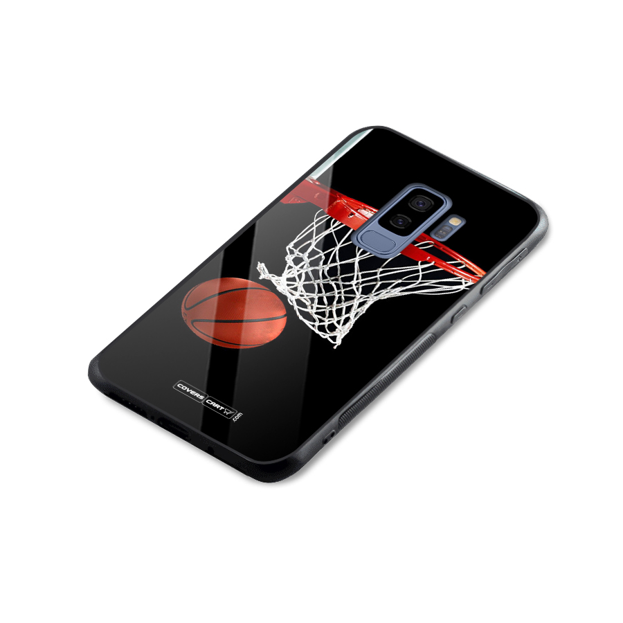 Basketball Glass Back Case for Galaxy S9 Plus