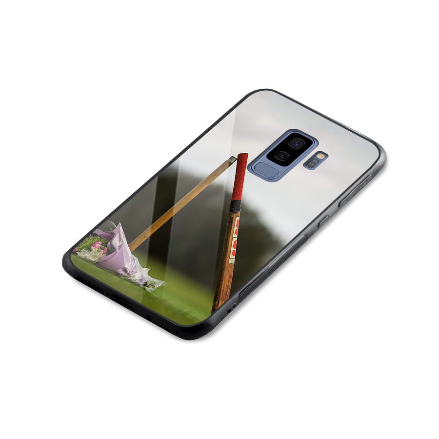 Bat Wicket Glass Back Case for Galaxy S9 Plus