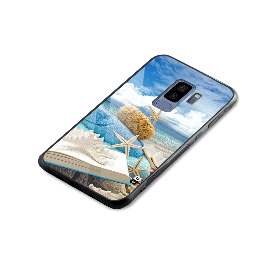 Beach Sky Glass Back Case for Galaxy S9 Plus