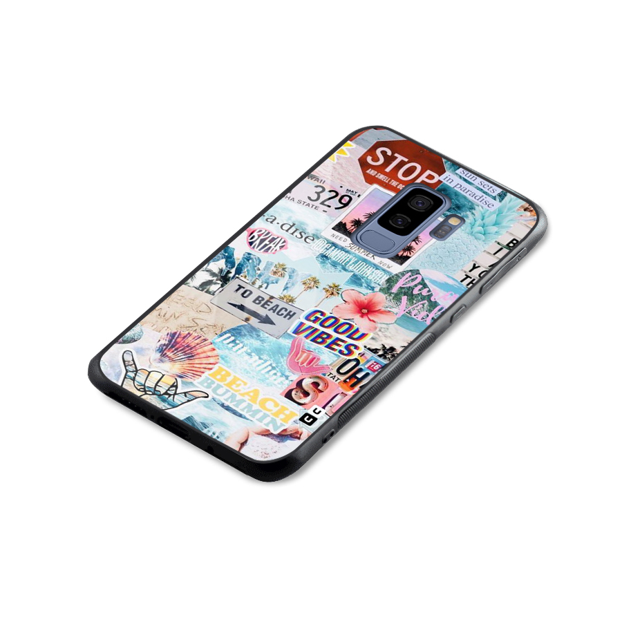 Beaching Life Glass Back Case for Galaxy S9 Plus