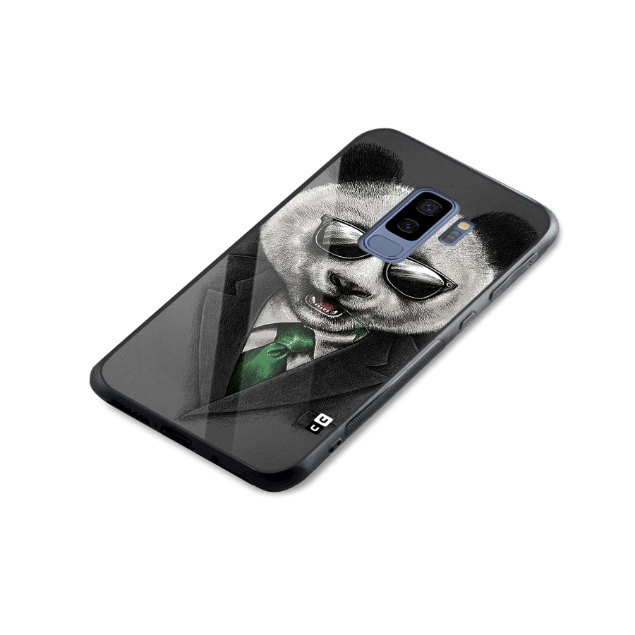 Bear Face Glass Back Case for Galaxy S9 Plus