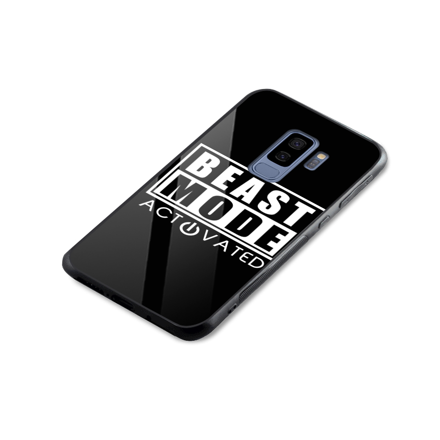 Beast Mode Activated Glass Back Case for Galaxy S9 Plus