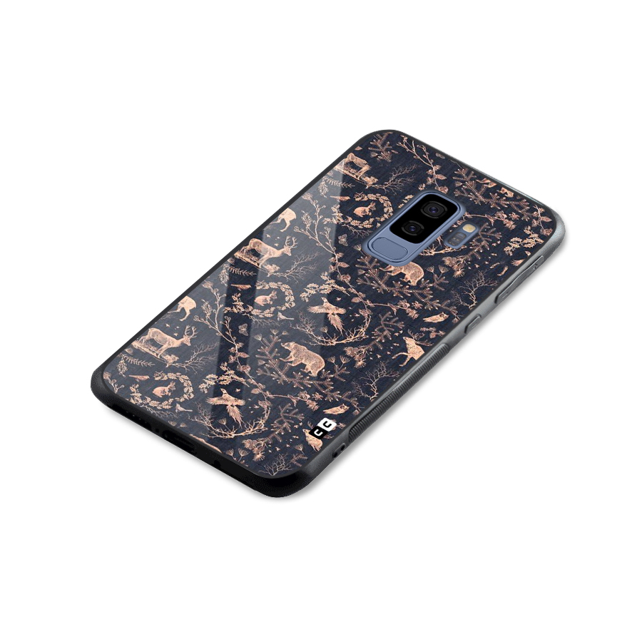 Beautiful Animal Design Glass Back Case for Galaxy S9 Plus