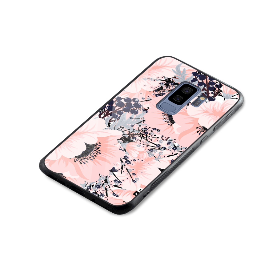 Beautiful Flowers Glass Back Case for Galaxy S9 Plus