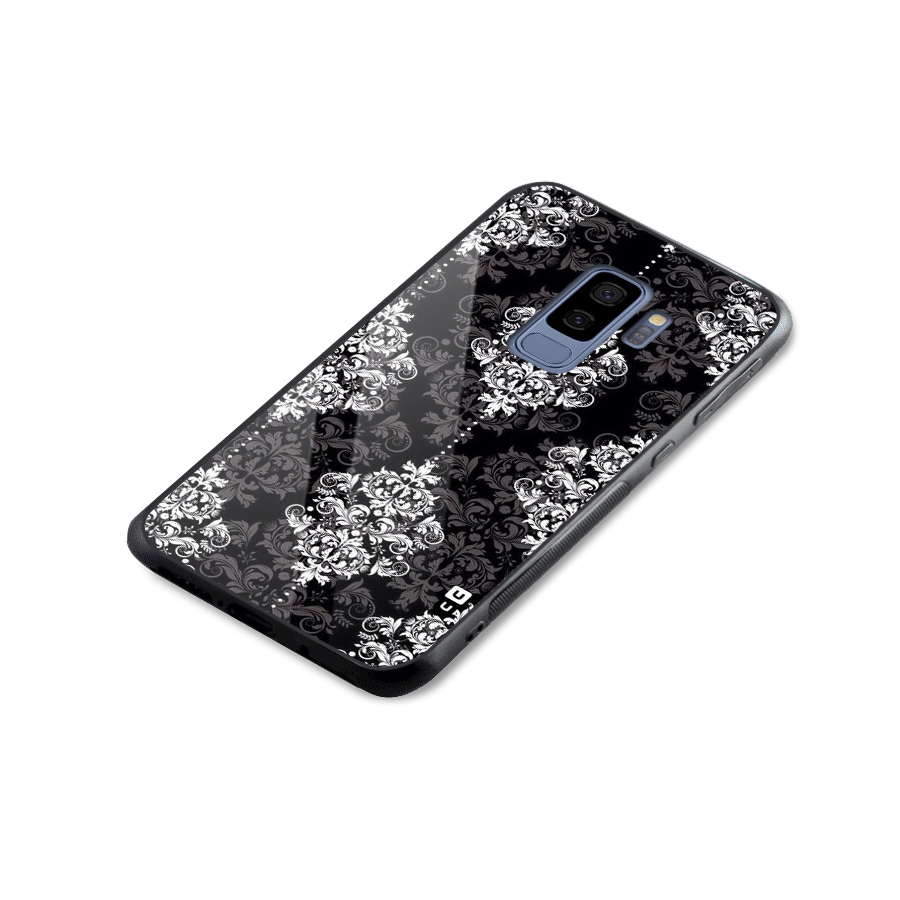 Beautiful Grey Pattern Glass Back Case for Galaxy S9 Plus