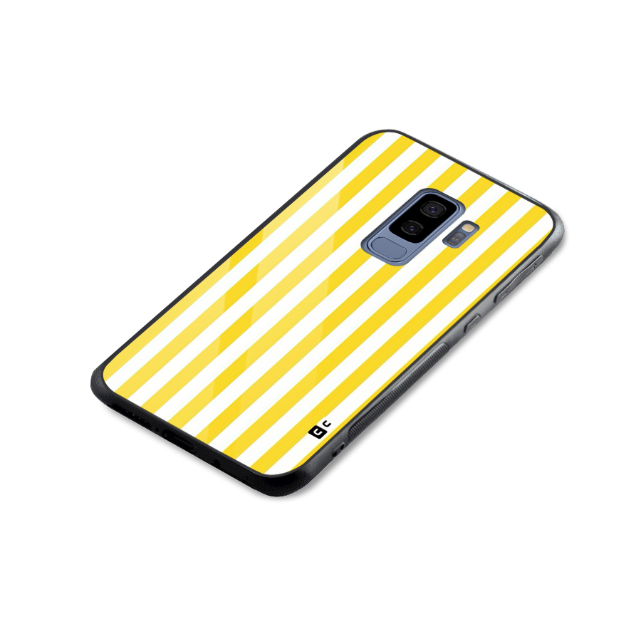 Beauty Color Stripes Glass Back Case for Galaxy S9 Plus