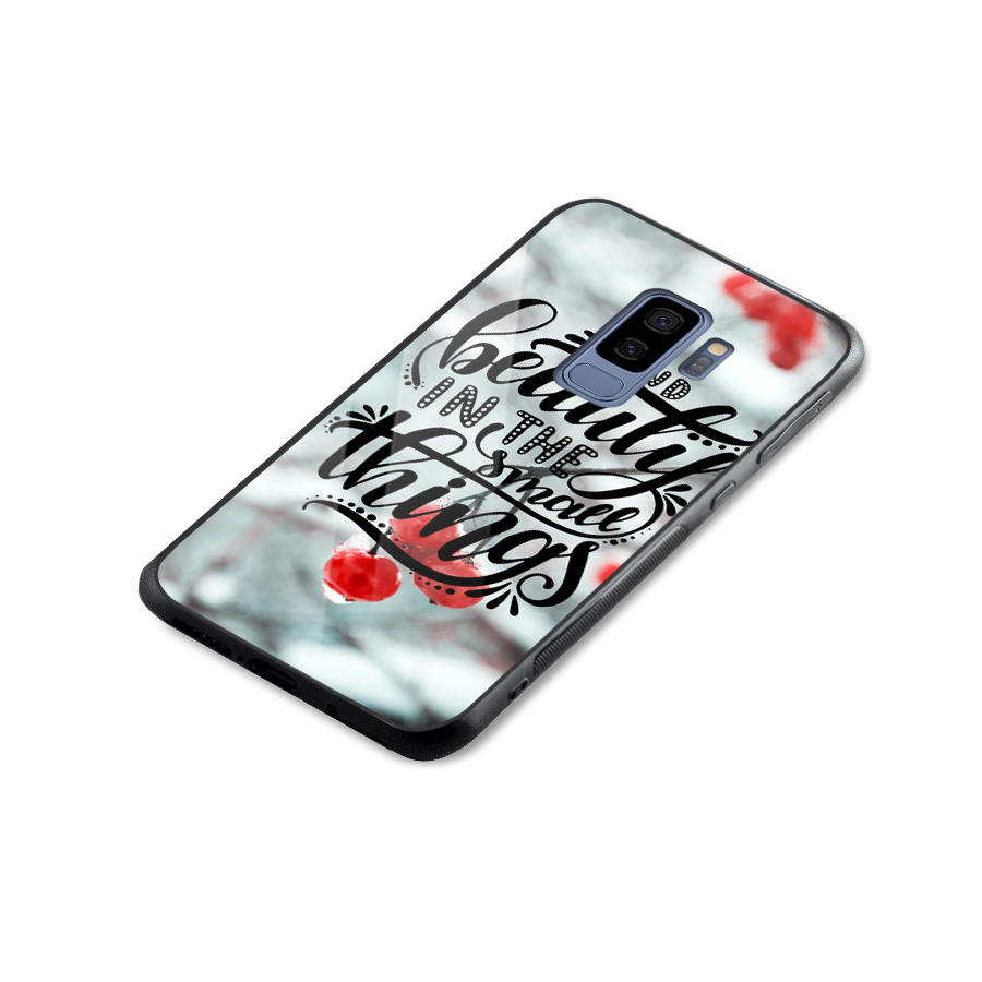 Beauty in Small Things Glass Back Case for Galaxy S9 Plus