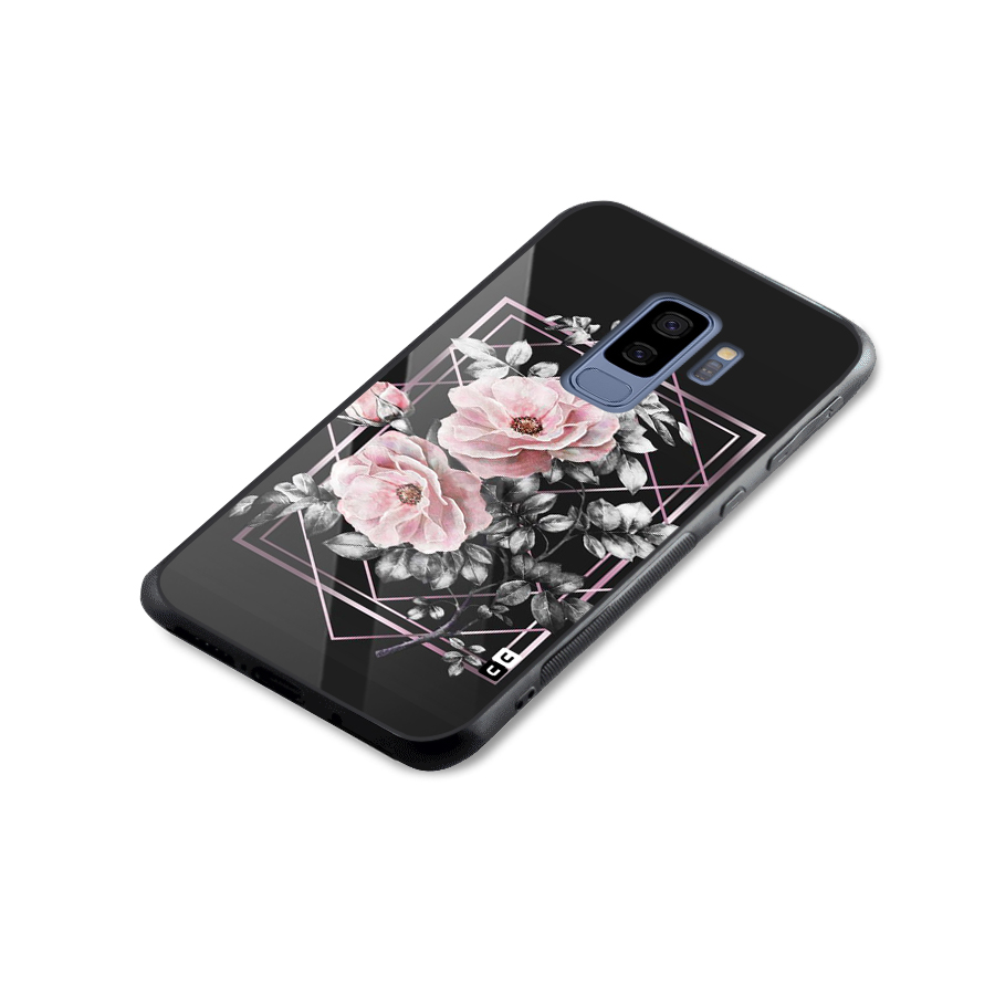 Beguilling Pink Floral Glass Back Case for Galaxy S9 Plus
