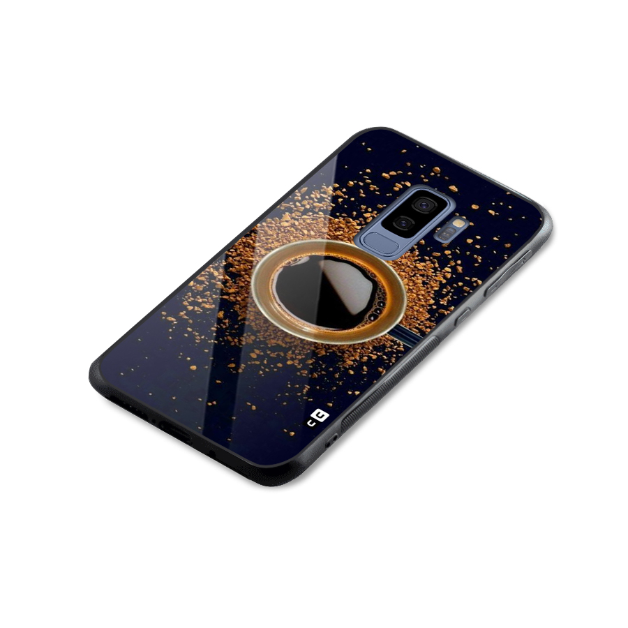 Black Coffee Glass Back Case for Galaxy S9 Plus