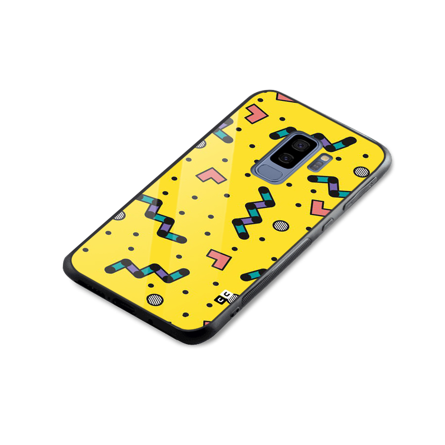 Block Shades Glass Back Case for Galaxy S9 Plus
