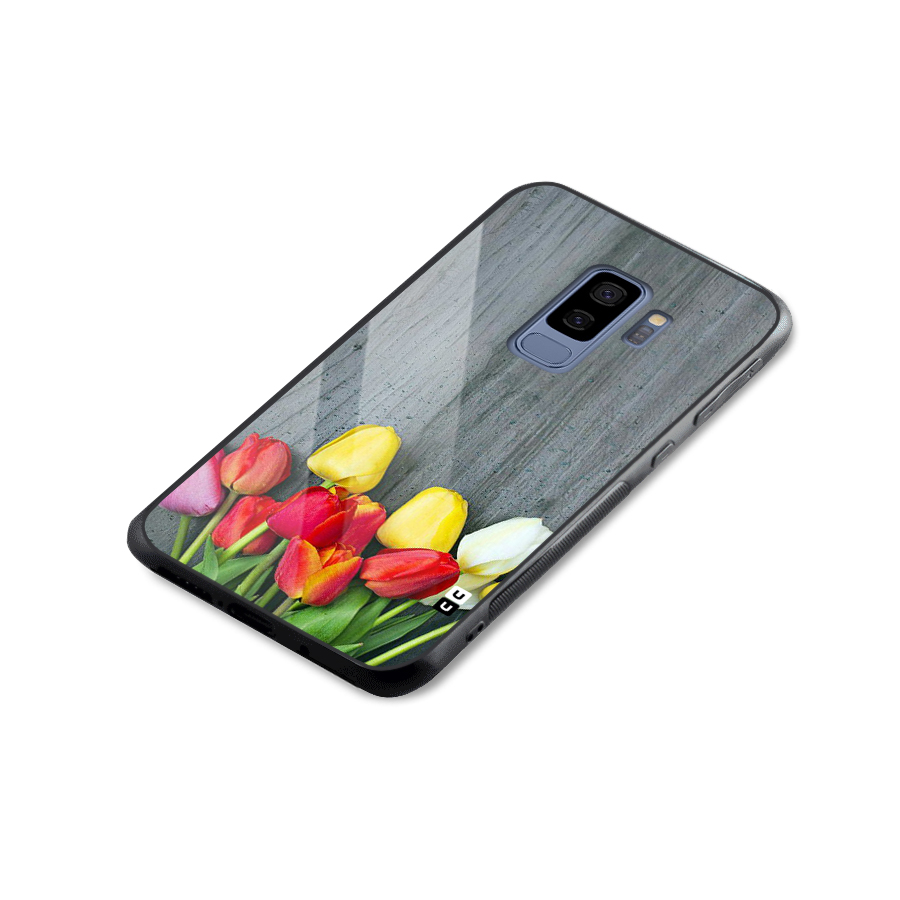 Bloom Grey Glass Back Case for Galaxy S9 Plus