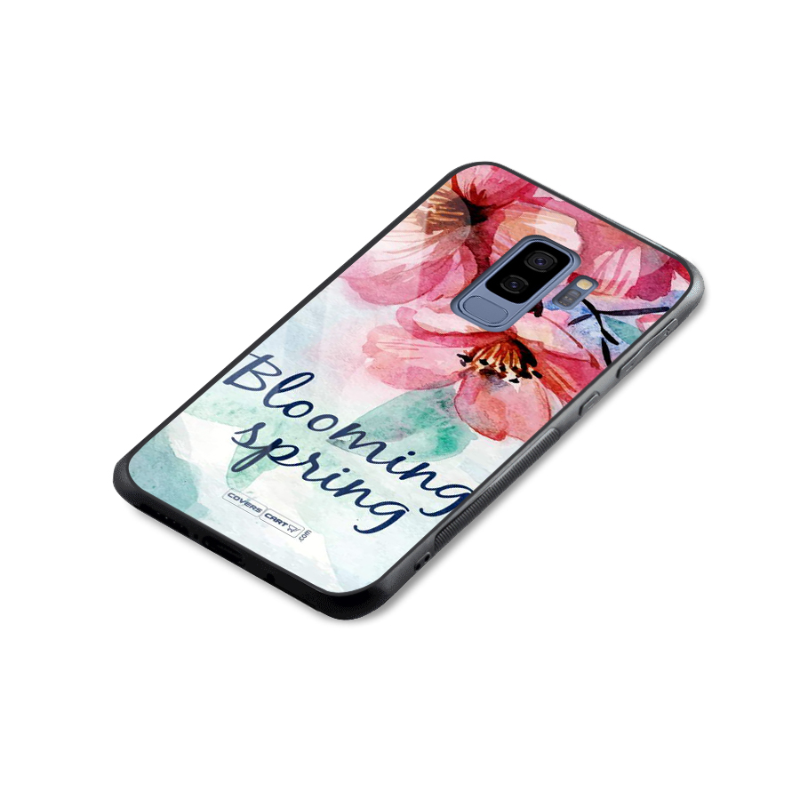 Blooming Spring Glass Back Case for Galaxy S9 Plus