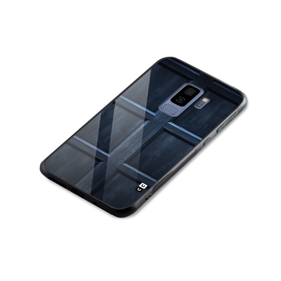 Blue Door Design Glass Back Case for Galaxy S9 Plus