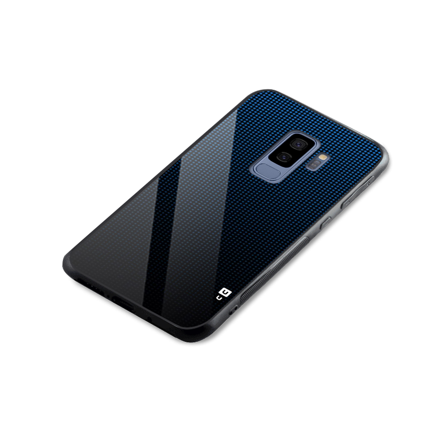 Blue Dots Shades Glass Back Case for Galaxy S9 Plus