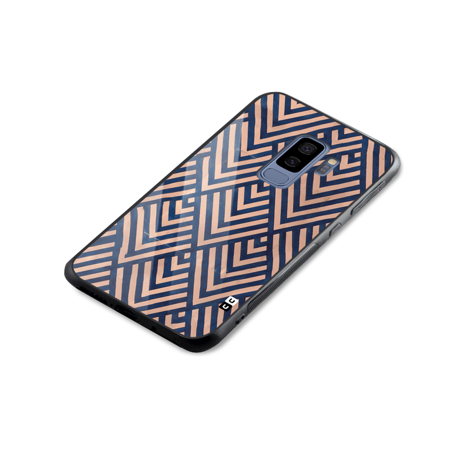 Blue Peach Glass Back Case for Galaxy S9 Plus
