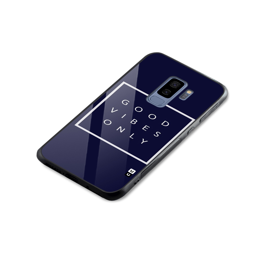 Blue White Vibes Glass Back Case for Galaxy S9 Plus