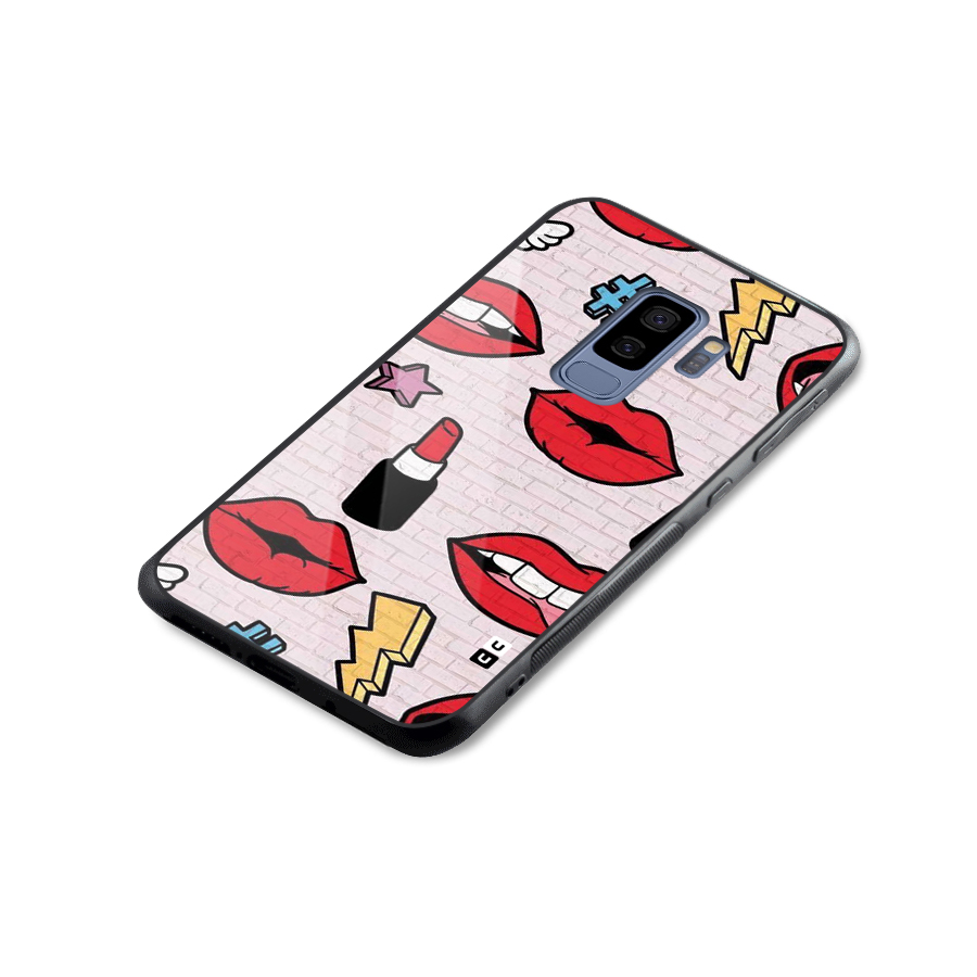 Bold Red Glass Back Case for Galaxy S9 Plus