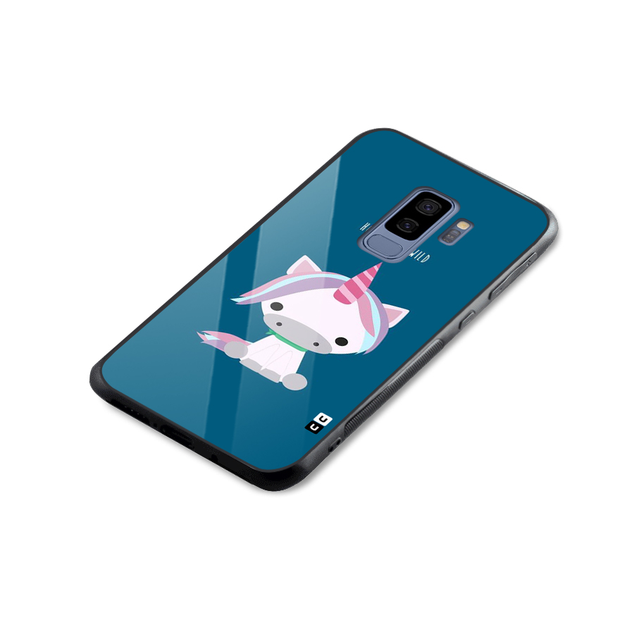 Born Wild Unicorn Glass Back Case for Galaxy S9 Plus