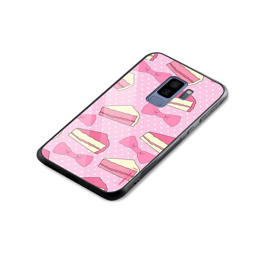 Bow Cake Glass Back Case for Galaxy S9 Plus