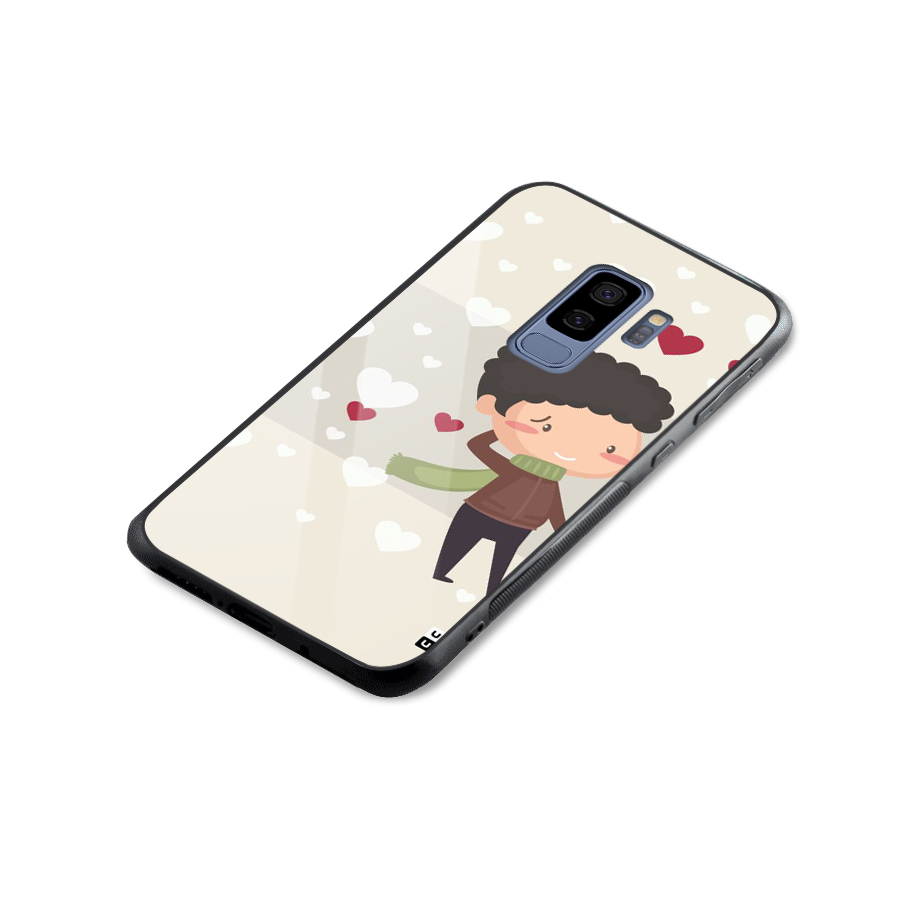 Boy in love Glass Back Case for Galaxy S9 Plus