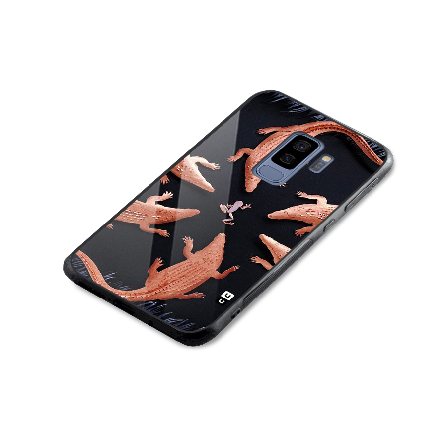 Brave Frog Glass Back Case for Galaxy S9 Plus