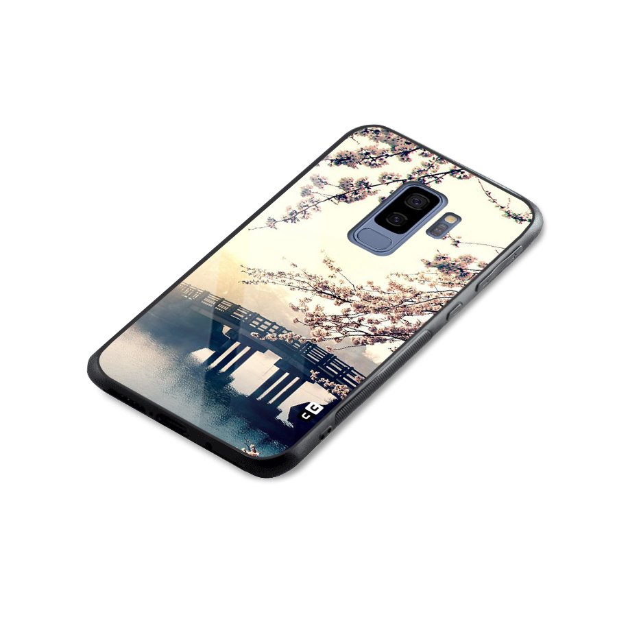 Bridge Blossom Glass Back Case for Galaxy S9 Plus