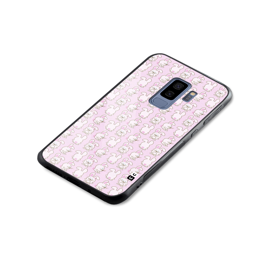 Bunny Cute Glass Back Case for Galaxy S9 Plus