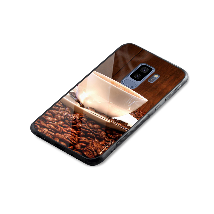 Caffeine Beans Glass Back Case for Galaxy S9 Plus