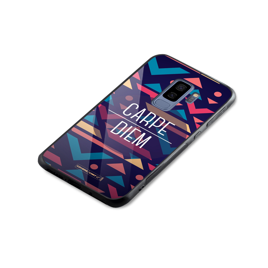 Carpe Diem Glass Back Case for Galaxy S9 Plus