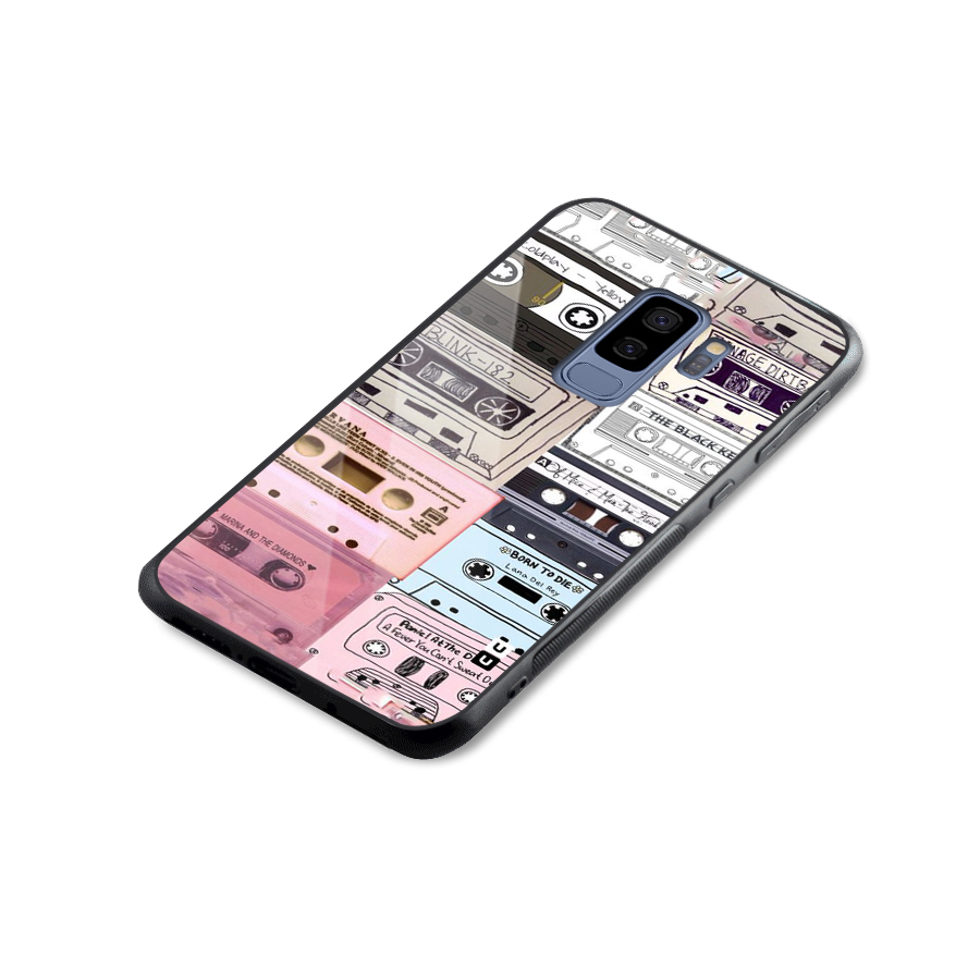 Casette Rolling Glass Back Case for Galaxy S9 Plus