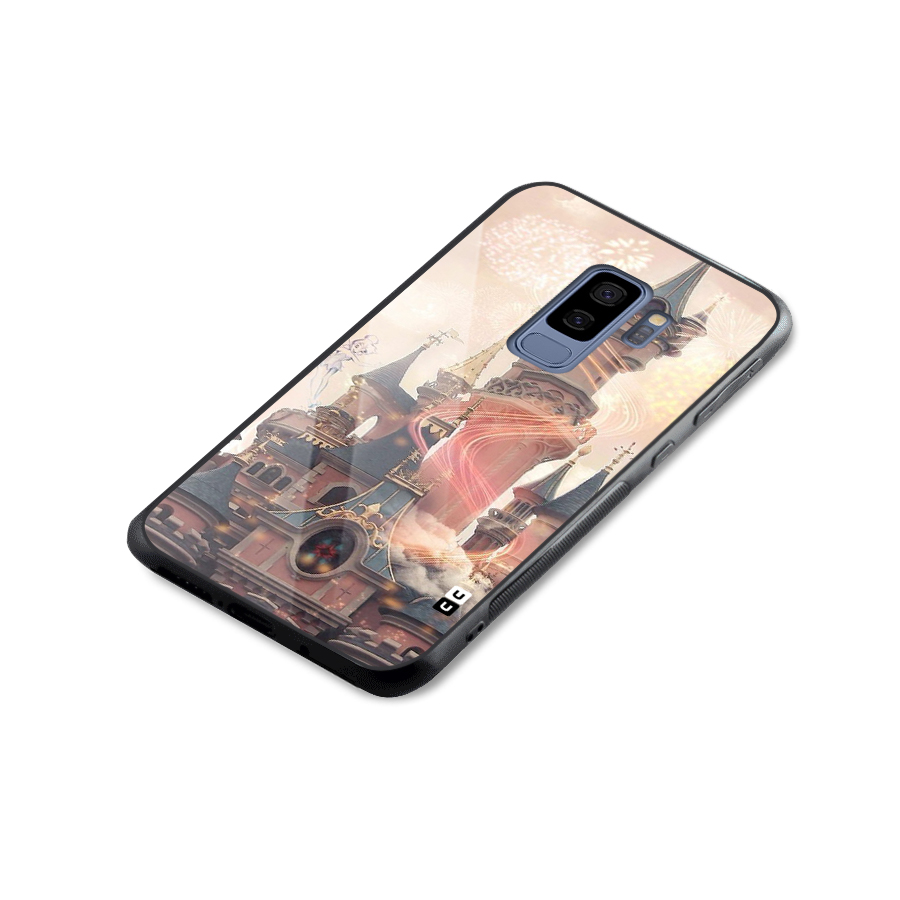 Castle Glass Back Case for Galaxy S9 Plus