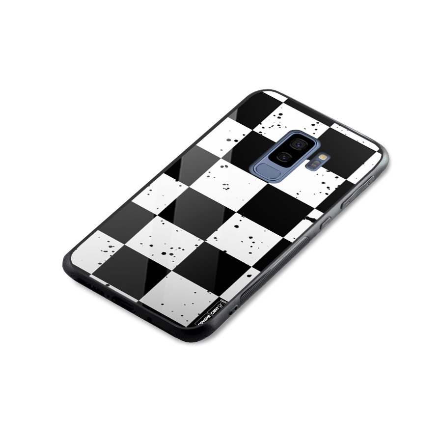 Check Mate Glass Back Case for Galaxy S9 Plus