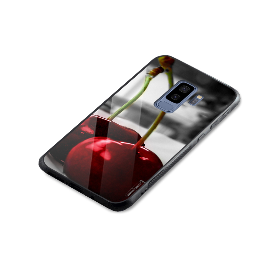 Cherry Photography Glass Back Case for Galaxy S9 Plus