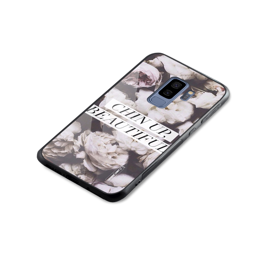 Chin Up Beautiful Glass Back Case for Galaxy S9 Plus