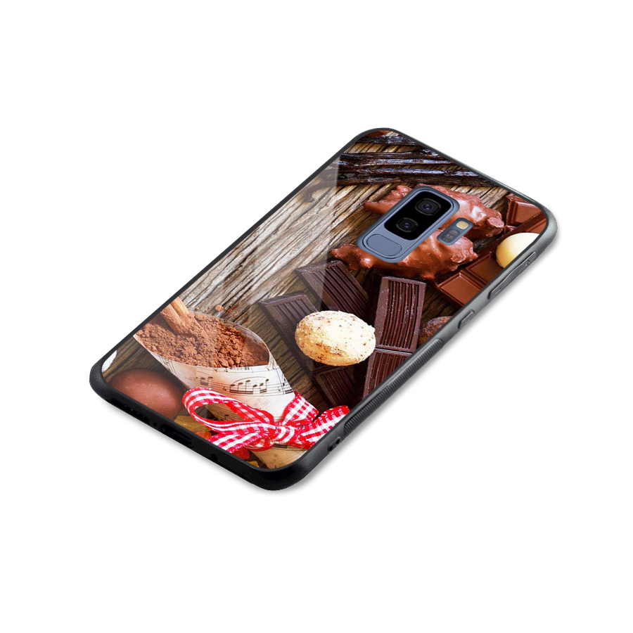 Chocolate Candies Glass Back Case for Galaxy S9 Plus