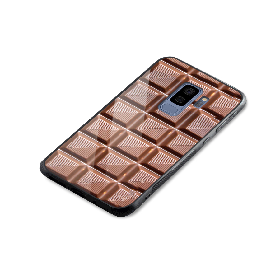 Chocolate Tiles Glass Back Case for Galaxy S9 Plus