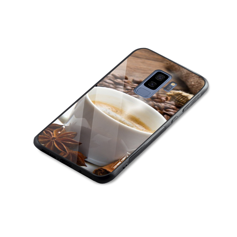 Classic Coffee Beans Glass Back Case for Galaxy S9 Plus