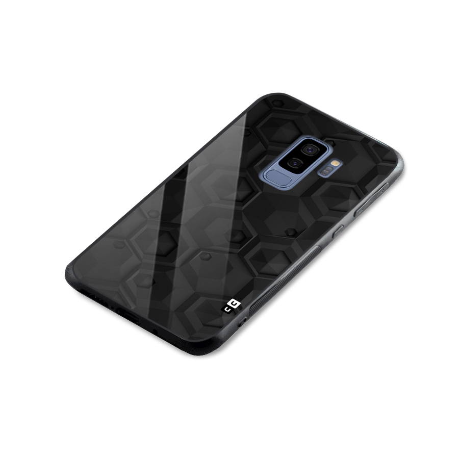 Classic Hexa Glass Back Case for Galaxy S9 Plus